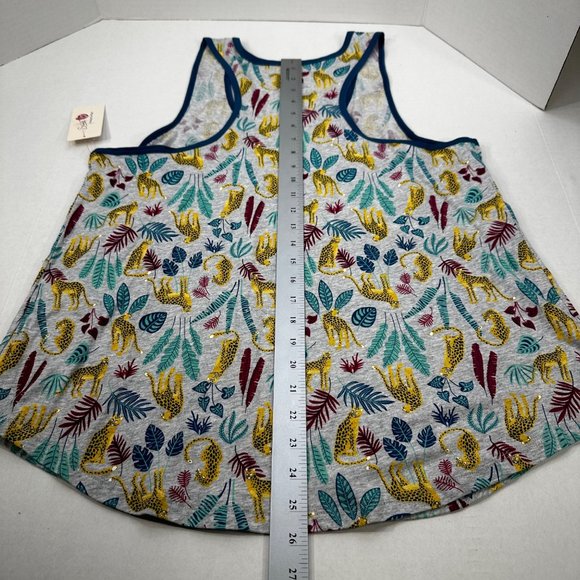 Secret Treasures Women's Size Large 12-14 Sleep Tank Top Leopard Leaves New - Picture 10 of 10